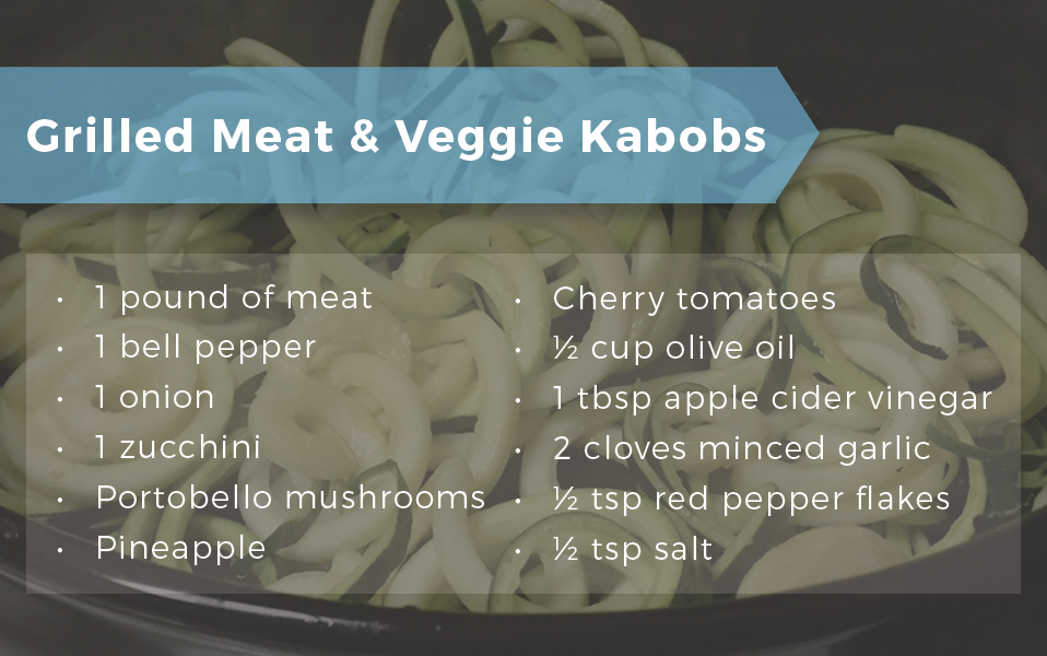 Grilled Meat & Veggie Kabobs