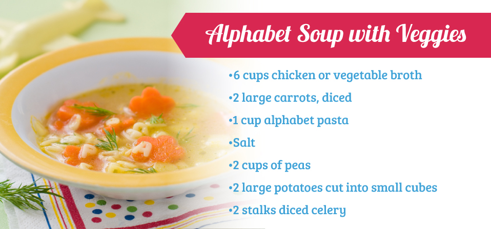 Alphabet Soup with Veggies