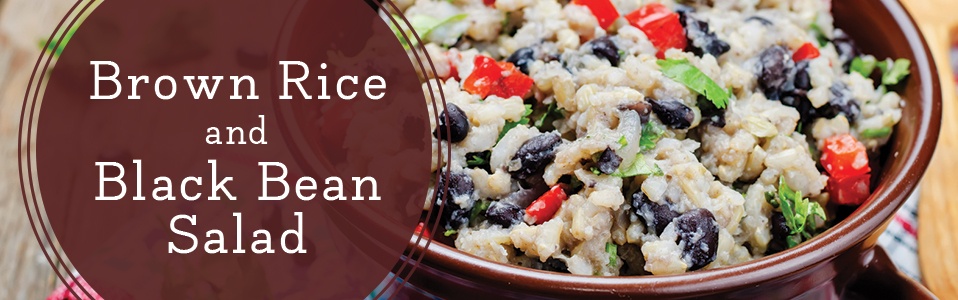 Healthy Lunch - Brown Rice and Bean Salad