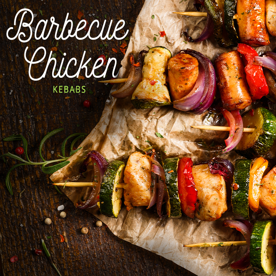 Barbecue Chicken Kebabs