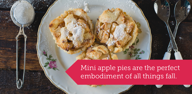 Mini apple pies for fall