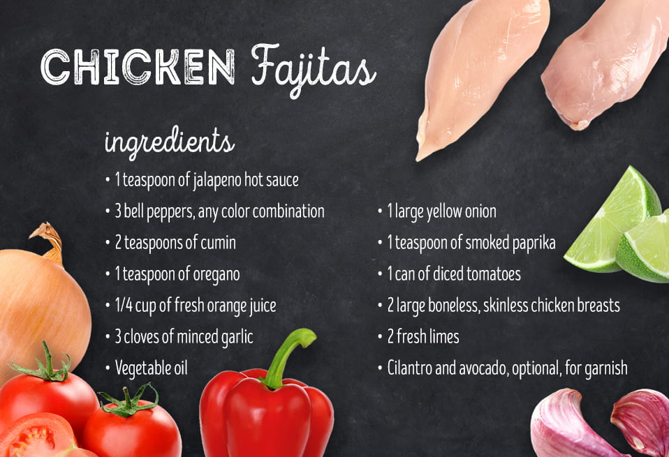 Chicken fajita recipe