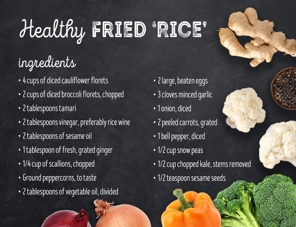 Healthy fried "rice" recipe